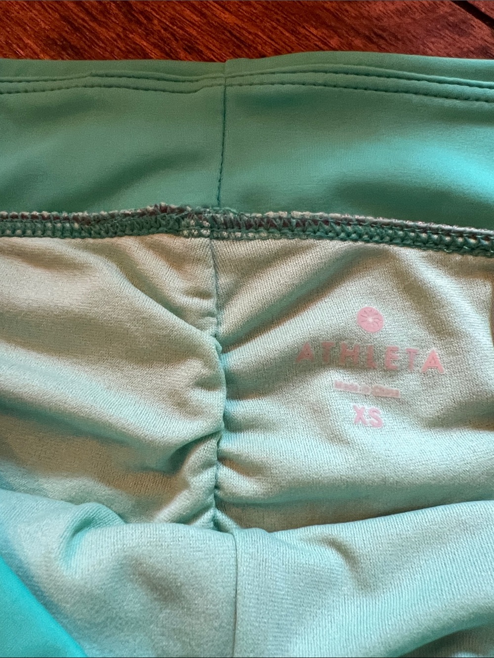 Athleta 2 Piece Swim Suit. Gray/Green. Size XS/Small - Picture 6 of 7